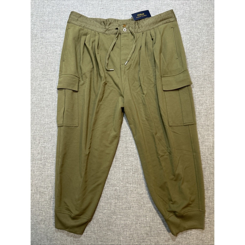 NEW Polo Ralph Lauren Women's XL Jogger Cargo Military Green Olive Baggy $145